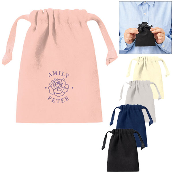 スウェード風巾着(S)