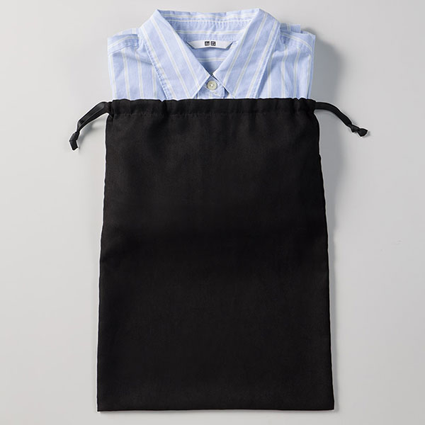 スウェード風巾着（L）