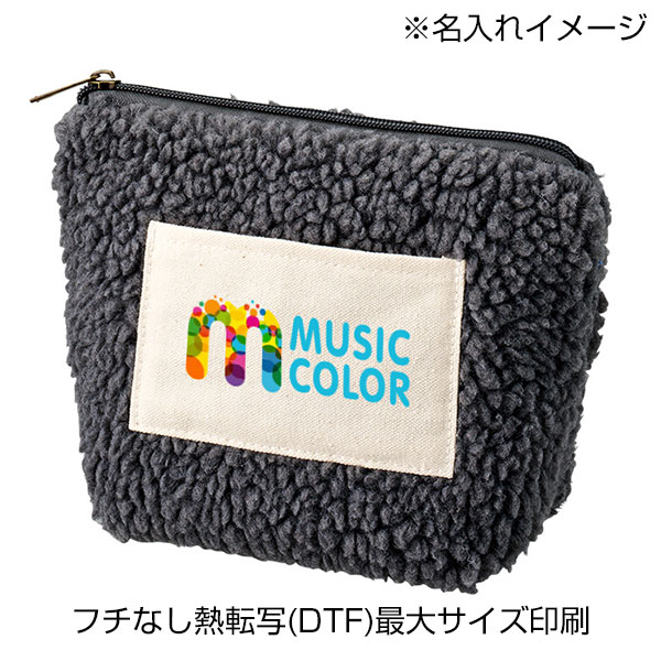 ボア&キャンバスポケットデイリーポーチ