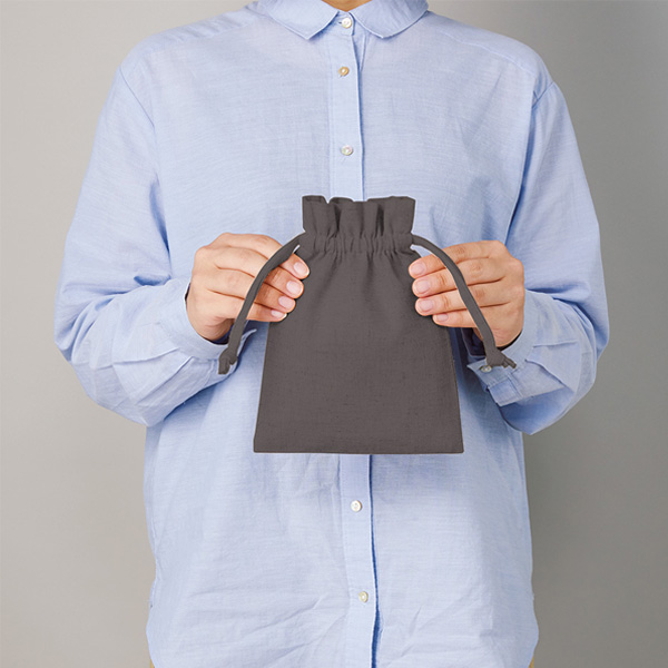 コットンリネン巾着（S）