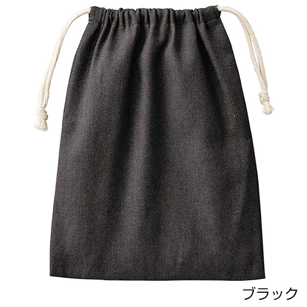 【シルク印刷必須商品】デニムライク巾着（M）