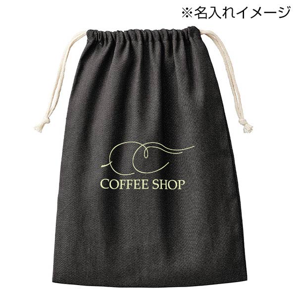 【シルク印刷必須商品】デニムライク巾着（L）