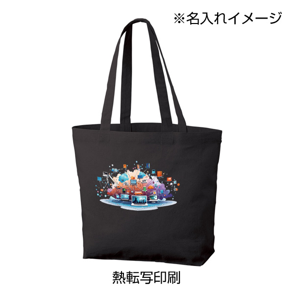 厚手コットンベーシックトート(M)ワイド