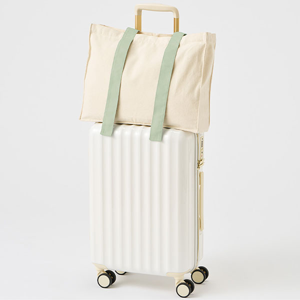 キャンバスカラーハンドルスクエアキャリーオントート