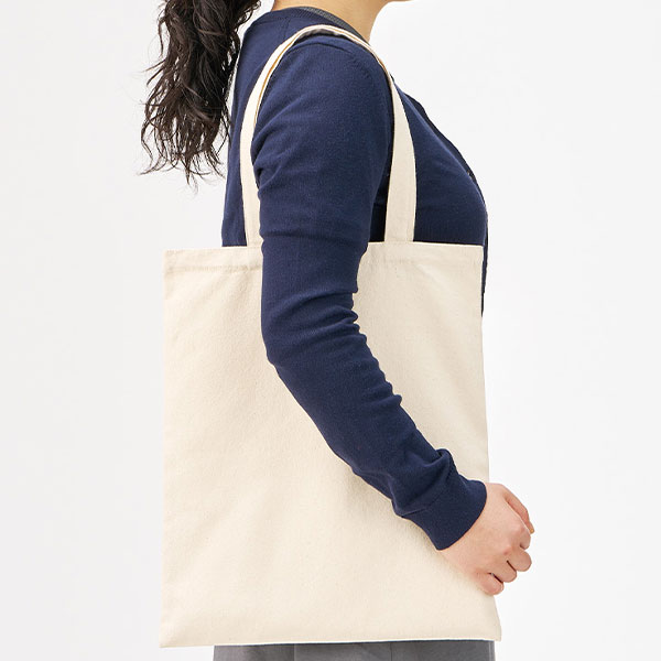 ライトキャンバスフラットバッグ（L）　ナチュラル