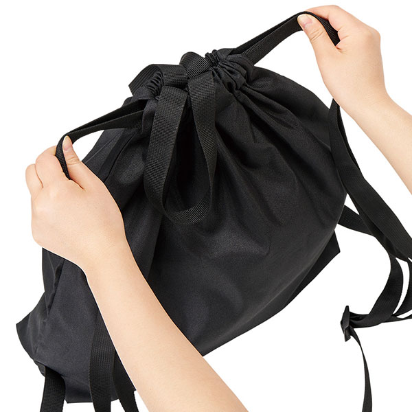 ハンドル付ポリ巾着リュック