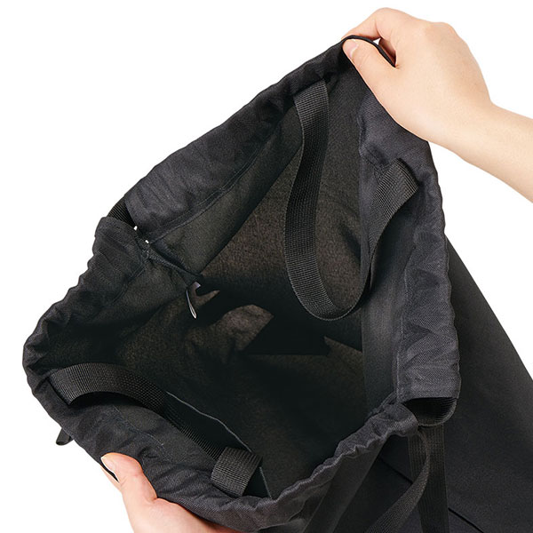 ハンドル付ポリ巾着リュック