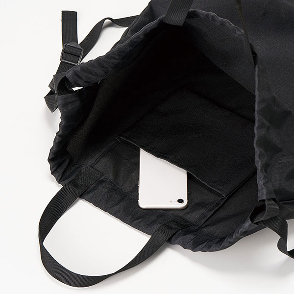 ハンドル付ポリ巾着リュック