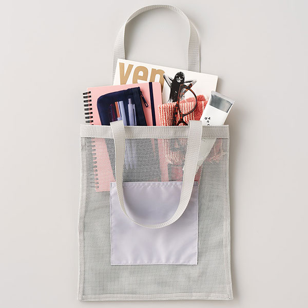 メッシュフラットトート