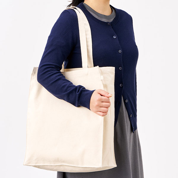 キャンバスボックストートループ付 ナチュラル