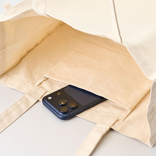 キャンバスボックストートループ付 ナチュラル