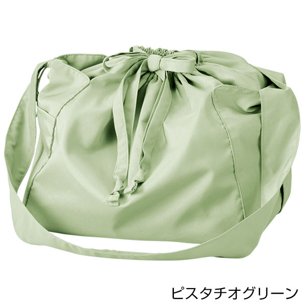 クルリトコンパクトクーラー巾着ショルダーバッグ