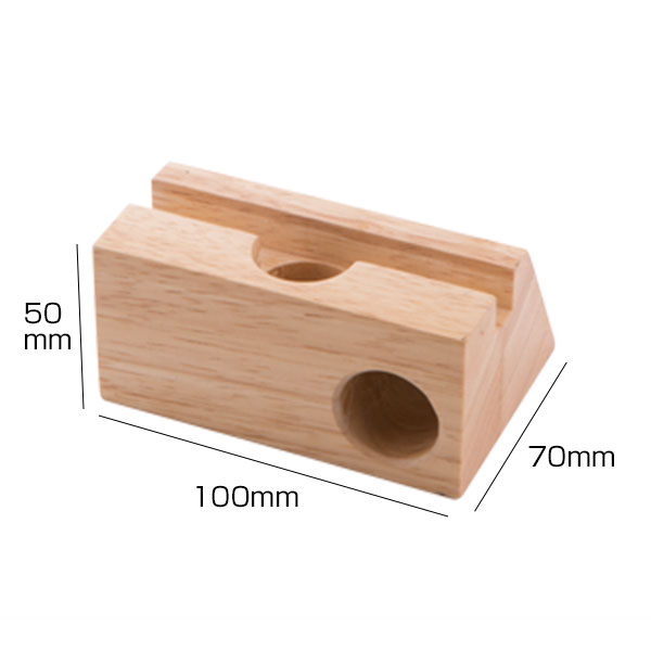 ラバーウッドスピーカースタンド　シングルホーン