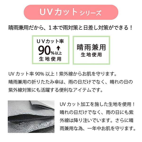 大判耐風UV折りたたみ傘