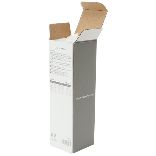 スクエアクリアボトル