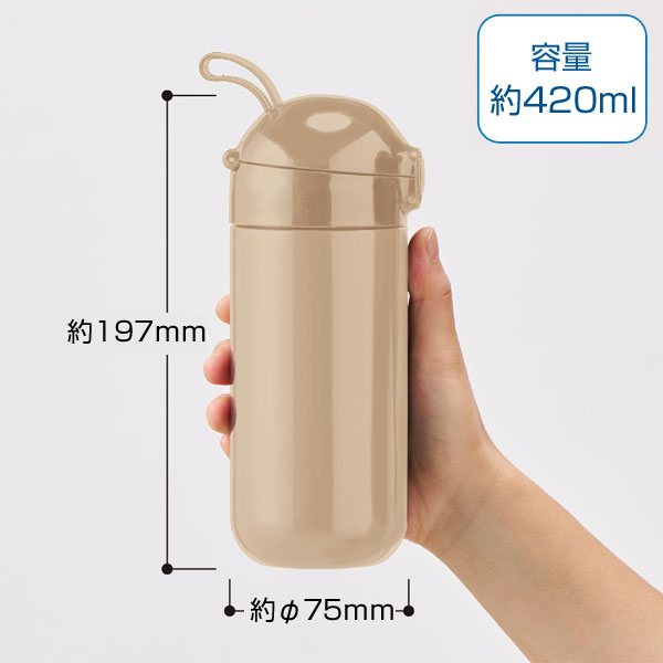 Maluttoワンタッチサーモステンレスボトル420ml