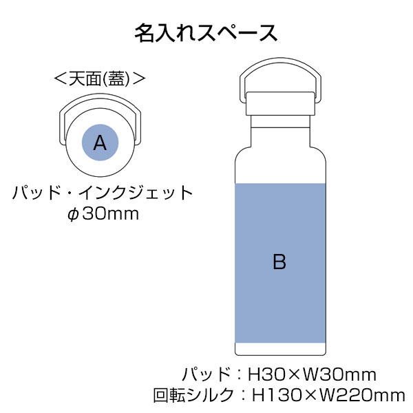 メタルハンドルサーモボトル520ml