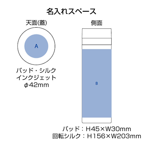 スリムサーモステンレスボトル500ml　ver.2