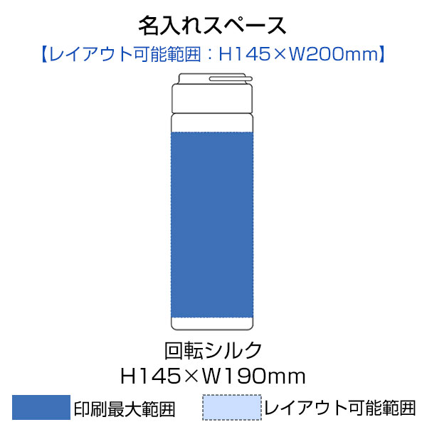 グラデーションハンドルクリアボトル500ml