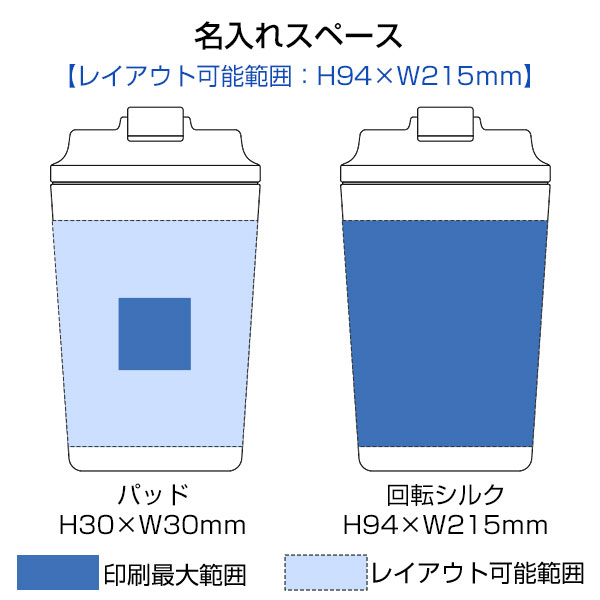 リッド付ステンレスサーモタンブラー380ml