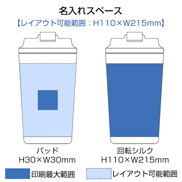 リッド付ステンレスサーモタンブラー450ml