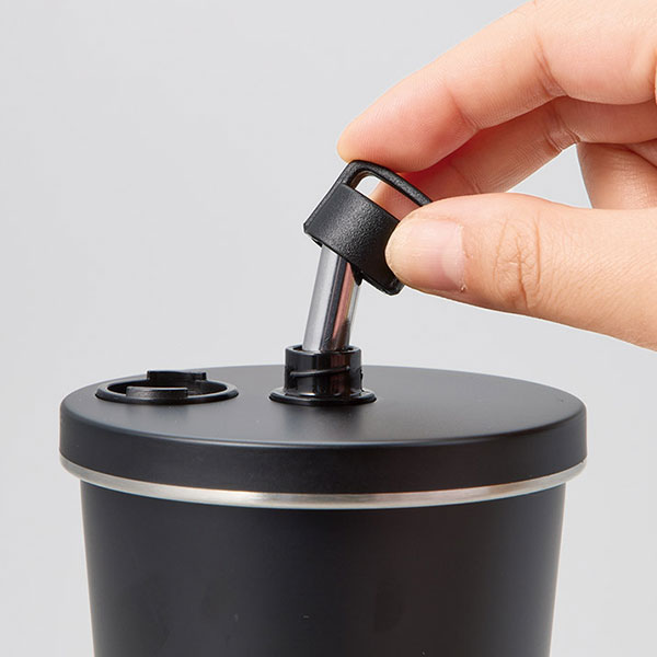 ストロー付ステンレスサーモタンブラー370ml