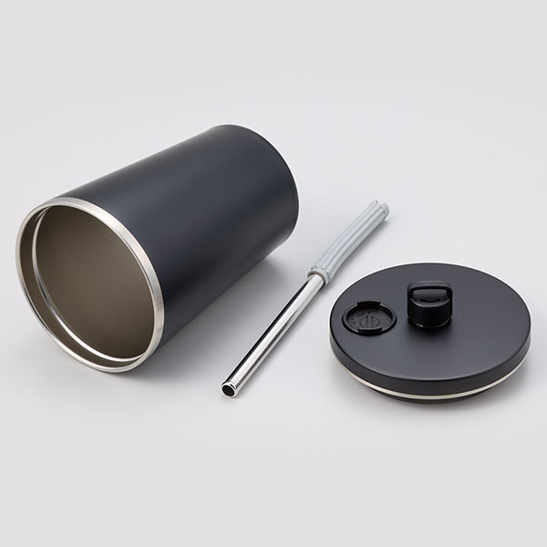 ストロー付ステンレスサーモタンブラー370ml