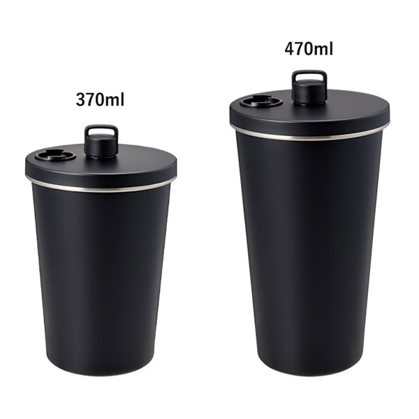 ストロー付ステンレスサーモタンブラー470ml