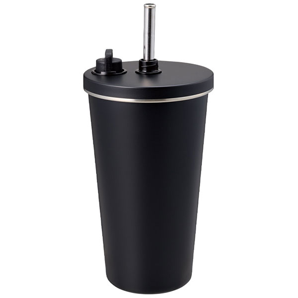 ストロー付ステンレスサーモタンブラー470ml