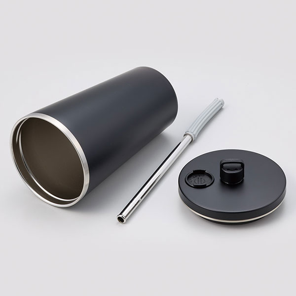 ストロー付ステンレスサーモタンブラー470ml