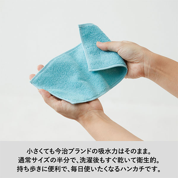 今治ピュアカラーハーフタオルハンカチ