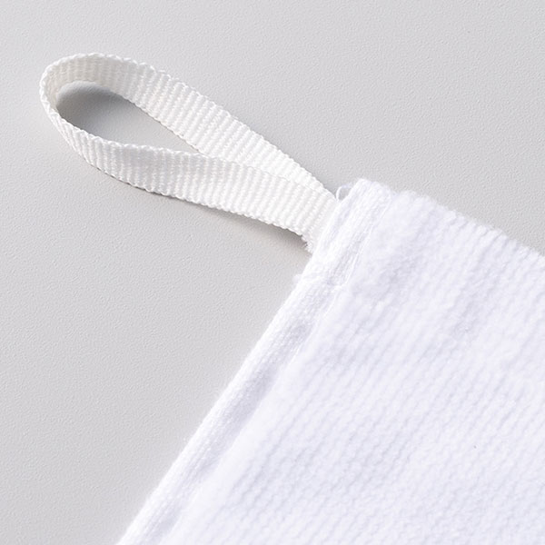 プリントしやすいコットンシャーリングループ付タオル