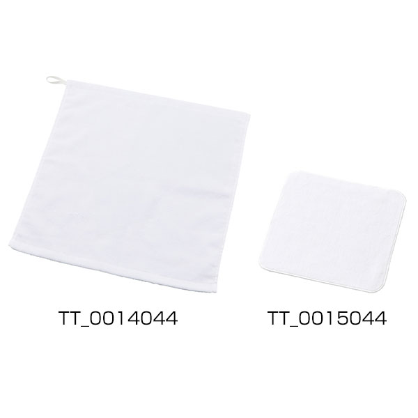 プリントしやすいコットンシャーリングループ付タオル