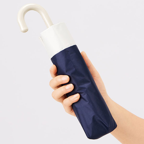 ドーム型ツートーン遮光折りたたみ傘