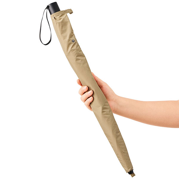 たたんでも伸ばしても使えるUV傘