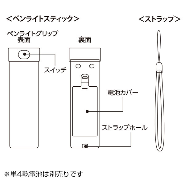 ペンライトスティック（アクリル板対応）