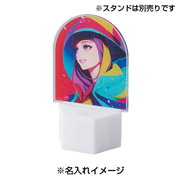 アクリルライティングスタンド六角用プレートS 3mm