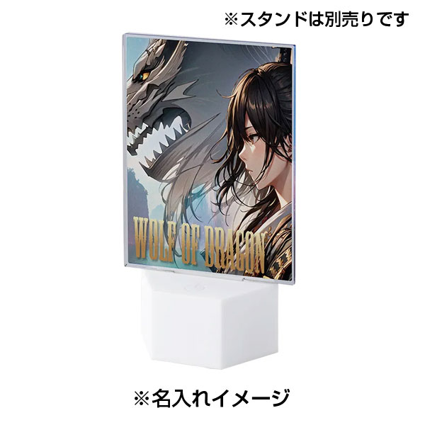 アクリルライティングスタンド六角用プレートL 3mm