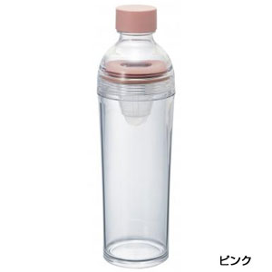 HARIO　フィルターインボトルポータブル400ml1本(ピンク)