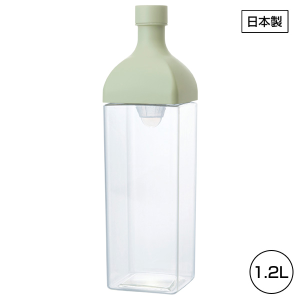 HARIO　冷水筒カークボトル1.2L1本(スモーキーグリーン)