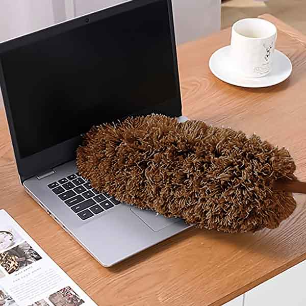 マイクロファイバーハンディモップ1個(ブラウン)