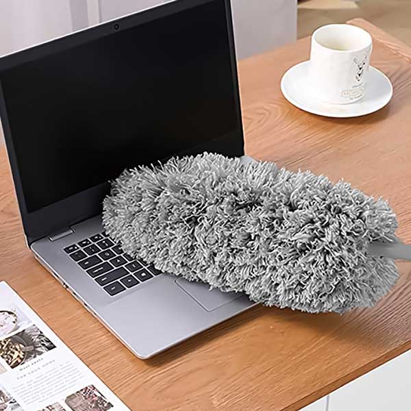 マイクロファイバーハンディモップ1個(グレー)