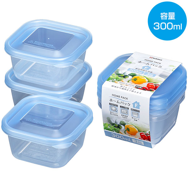 ホームパック３００ｍｌ３個組（ブルー）