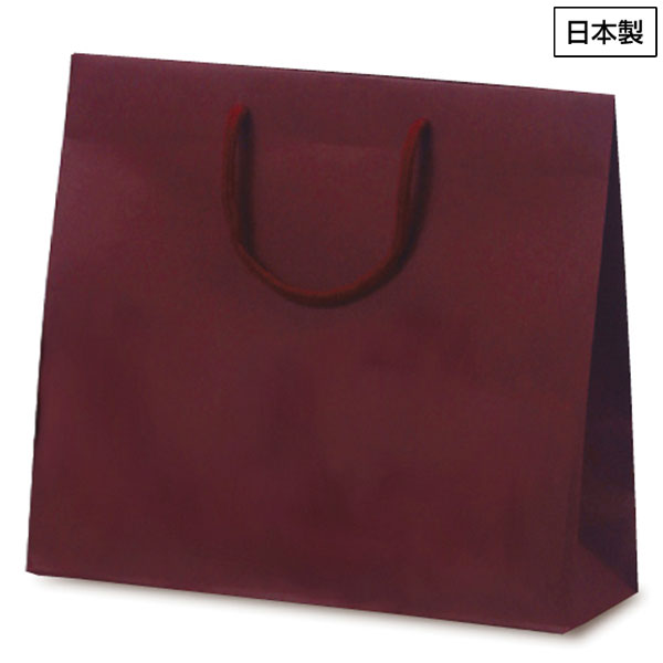 紙袋カラークラフト(ワインレッド)