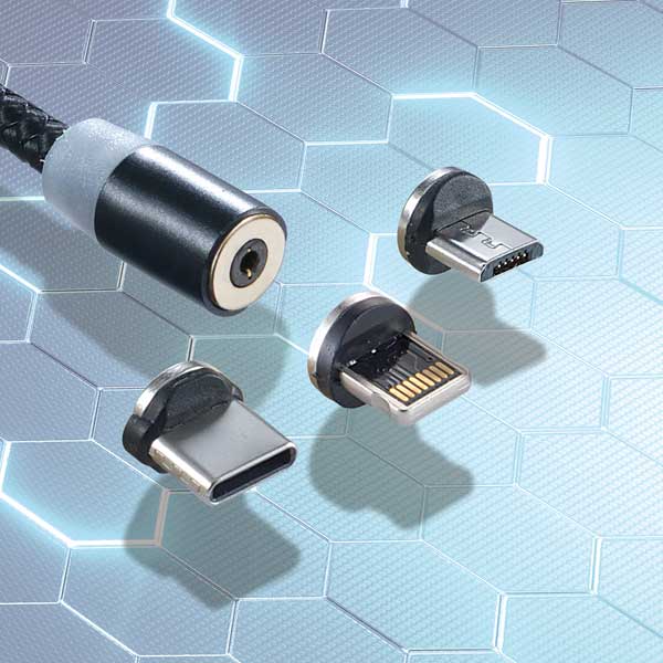 3in1　マグネット式マルチ充電ケーブル