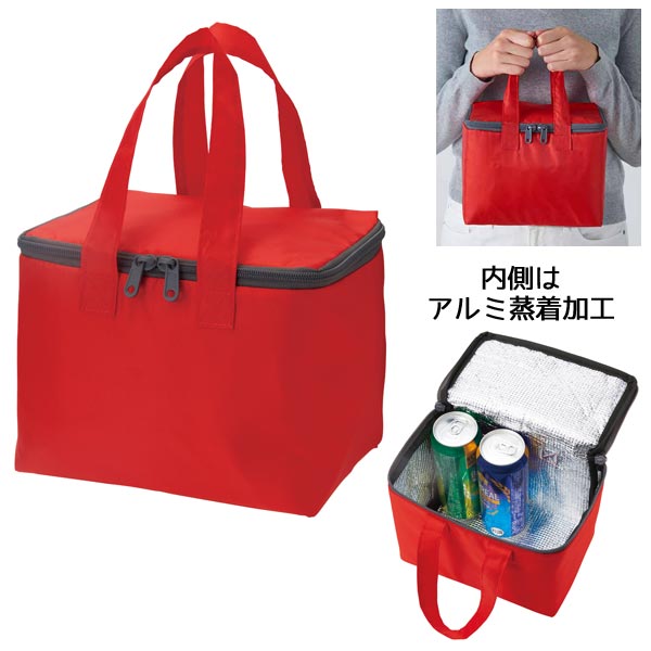 Ecolor　スクエア保冷温バッグ(レッド)
