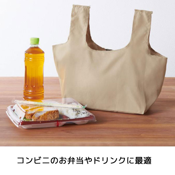 スエード風　コンビニエコバッグ(ベージュ)