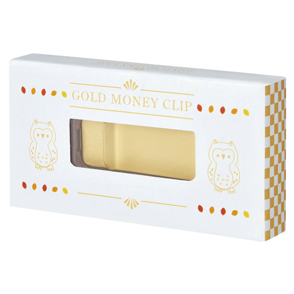金色のマネークリップ