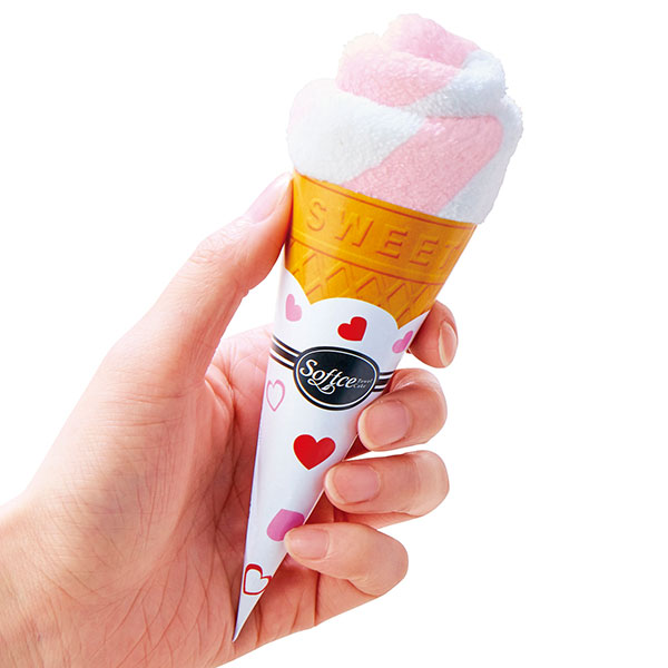まるでソフトクリームなミニタオル1枚