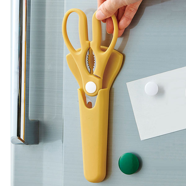 マグネットケース付き万能キッチンハサミ